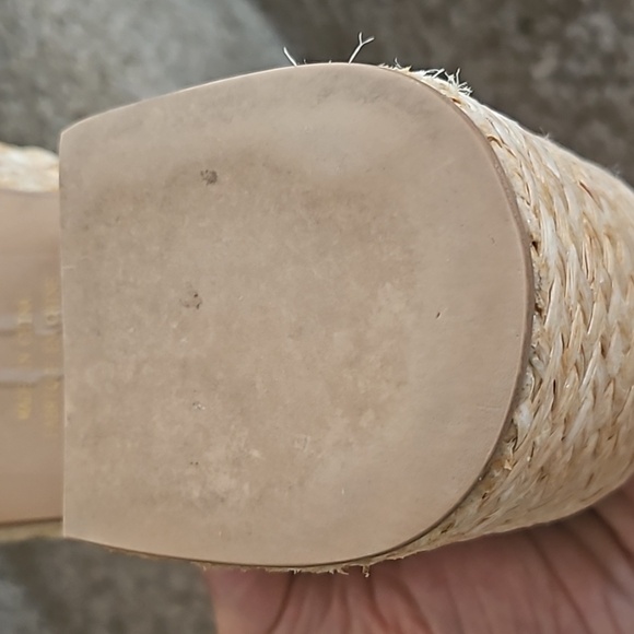 Jeffrey Campbell Marla woven natural sea grass heeled sandals size 7 - Picture 8 of 11